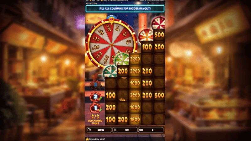 Spicy Gila - bonus feature game screen